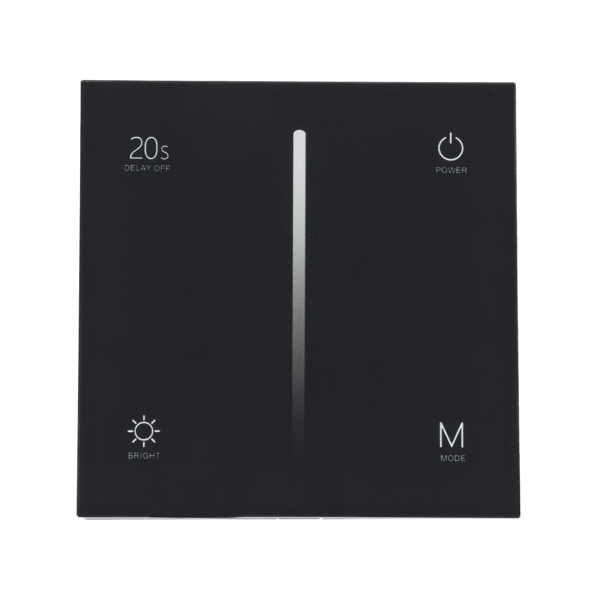 GloboStar® 71453 S1-T SKYDANCE AC Smart RF 2.4Ghz & Αφής - Touch Triac Dimming AC100-240V σε AC100-240V 1 x 1.5A 360W - Max 1.5A 360W - IP20 - Μαύρο Σώμα - Μ8.5 x Π8.5 x Υ3.2cm - 5 Years Warranty - ledmania.gr