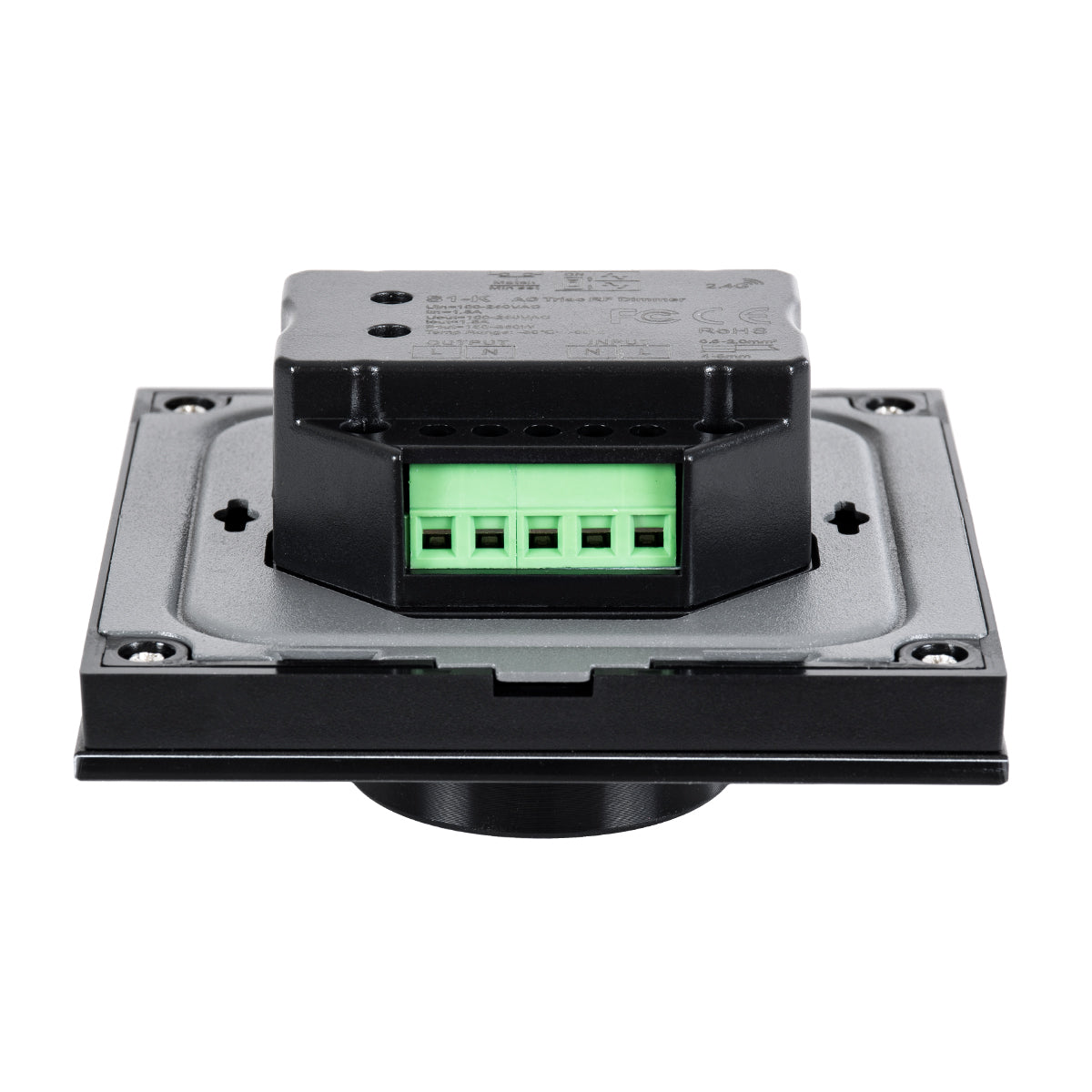 GloboStar® 71455 S1-K SKYDANCE AC Smart RF 2.4Ghz & Ροοστάτη - Push ON/OFF Triac Dimming AC100-240V σε AC100-240V 1 x 1.5A 360W - Max 1.5A 360W - IP20 - Μαύρο Σώμα - Μ8.5 x Π8.5 x Υ5cm - 5 Years Warranty - ledmania.gr