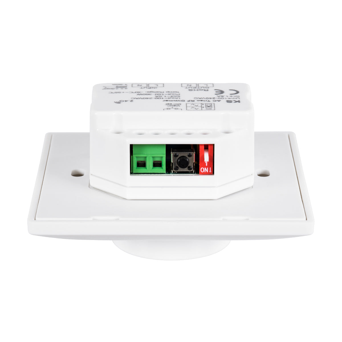 GloboStar® 71456 S1-K SKYDANCE AC Smart RF 2.4Ghz & Ροοστάτη Triac Dimming AC100-240V σε AC100-240V 1 x 1.5A 360W - Max 1.5A 360W - IP20 - Λευκό Σώμα - Μ8.5 x Π8.5 x Υ5.2cm - 5 Years Warranty - ledmania.gr