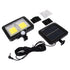 GloboStar® 71461 Αυτόνομος Ηλιακός Προβολέας LED 108 2 x COB 25W 1400lm με Ενσωματωμένη Μπαταρία 2400mAh - Φωτοβολταϊκό Πάνελ με Αισθητήρα Ημέρας-Νύχτας - PIR Αισθητήρα Κίνησης Αδιάβροχο IP65 Ψυχρό Λευκό 6000K - ledmania.gr