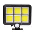 GloboStar® 71463 Αυτόνομος Ηλιακός Προβολέας LED 120 6 x COB 35W 1800lm με Ενσωματωμένη Μπαταρία 2400mAh - Φωτοβολταϊκό Πάνελ με Αισθητήρα Ημέρας-Νύχτας - PIR Αισθητήρα Κίνησης Αδιάβροχο IP65 Ψυχρό Λευκό 6000K - ledmania.gr