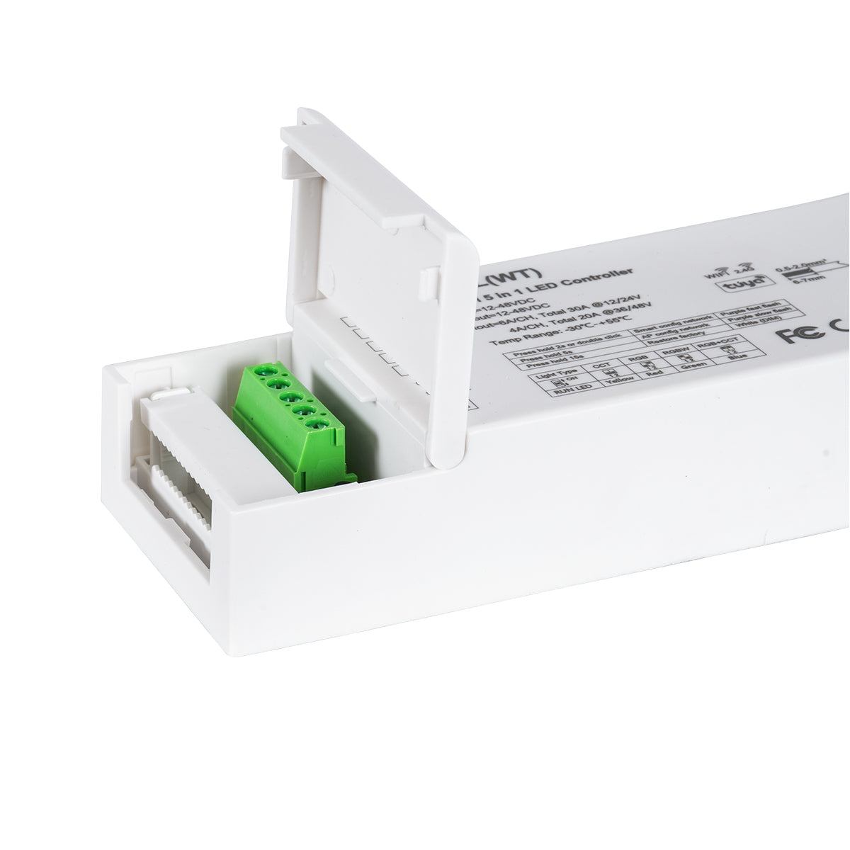 GloboStar® 71470 V5-L SKYDANCE DC WiFi & RF 2.4Ghz Dimmer High Speed Controller 5 Καναλιών DC 12-48V 5 x 6A 288W - Max 30A 1440W - IP20 Μ18 x Π5.7 x Υ2.8cm - 5 Years Warranty - ledmania.gr