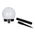 GloboStar® 71471 Αυτόνομο Ηλιακό Φωτιστικό LED SMD 1W 95lm με Ενσωματωμένη Μπαταρία 300mAh - Φωτοβολταϊκό Πάνελ με Αισθητήρα Ημέρας-Νύχτας Αδιάβροχο IP65 Φανάρι Κήπου Στρογγυλό Θερμό Λευκό 3000K - ledmania.gr