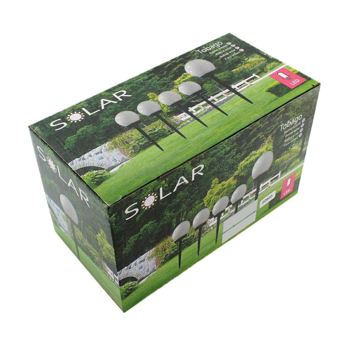 GloboStar® 71471 Αυτόνομο Ηλιακό Φωτιστικό LED SMD 1W 95lm με Ενσωματωμένη Μπαταρία 300mAh - Φωτοβολταϊκό Πάνελ με Αισθητήρα Ημέρας-Νύχτας Αδιάβροχο IP65 Φανάρι Κήπου Στρογγυλό Θερμό Λευκό 3000K - ledmania.gr