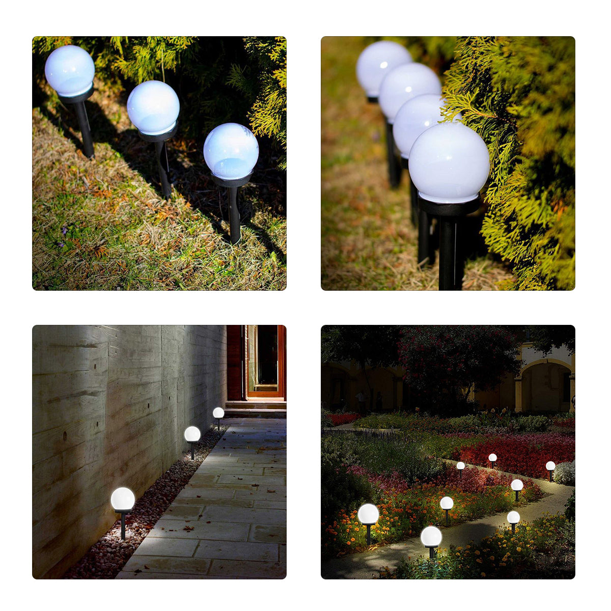 GloboStar® 71471 Αυτόνομο Ηλιακό Φωτιστικό LED SMD 1W 95lm με Ενσωματωμένη Μπαταρία 300mAh - Φωτοβολταϊκό Πάνελ με Αισθητήρα Ημέρας-Νύχτας Αδιάβροχο IP65 Φανάρι Κήπου Στρογγυλό Θερμό Λευκό 3000K - ledmania.gr