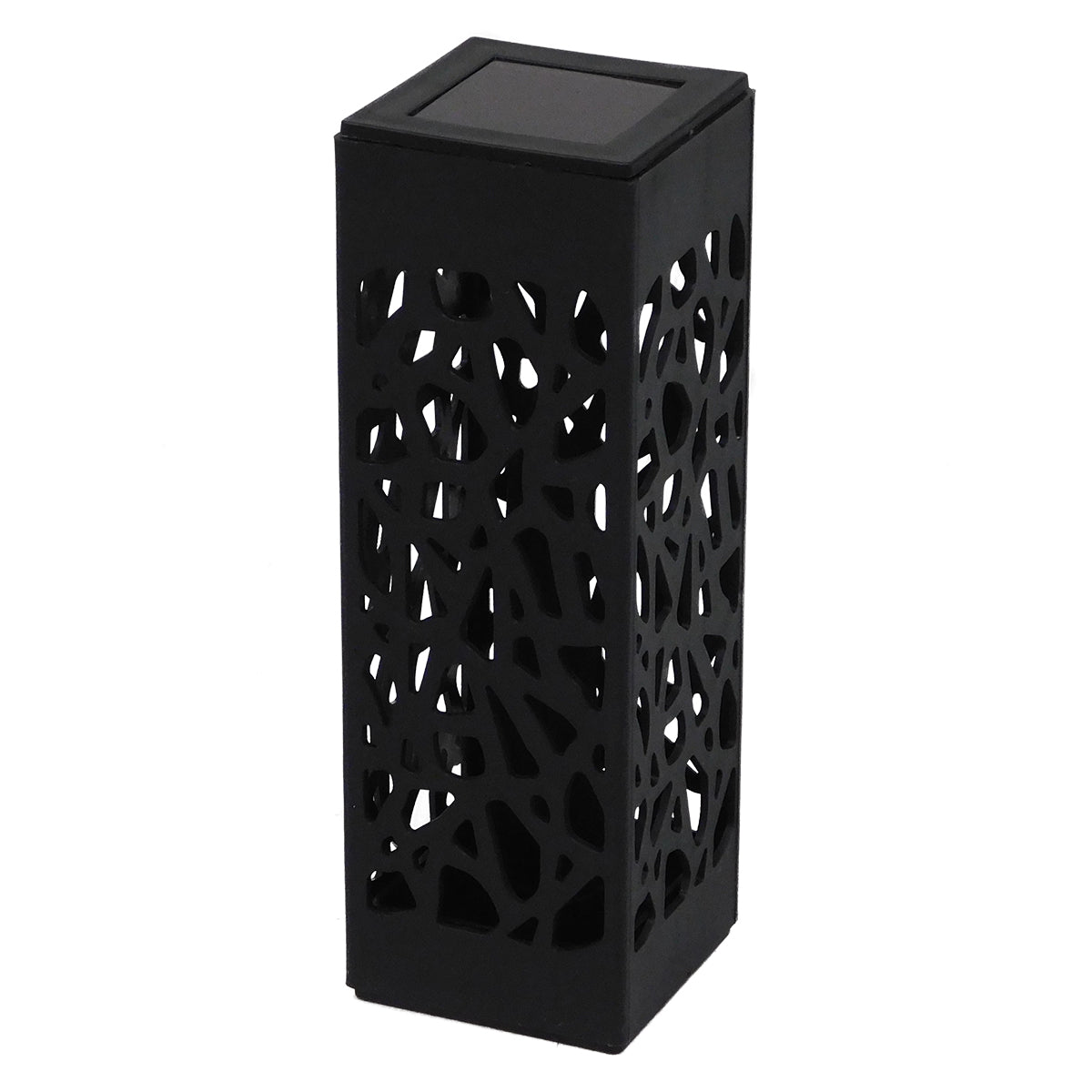 GloboStar® TRIBAL 71525 ΣΕΤ 4 Τεμαχίων Αυτόνομα Ηλιακά Φωτιστικά LED SMD 0.80W/Τεμ. 80lm/Τεμ. με Ενσωματωμένη Μπαταρία 600mAh - Φωτοβολταϊκό Πάνελ με Αισθητήρα Ημέρας-Νύχτας Αδιάβροχο IP65 Φανάρι Κήπου Τετράγωνο Ψυχρό Λευκό 6000K Μ6 x Π6 x Υ18cm - ledmania.gr