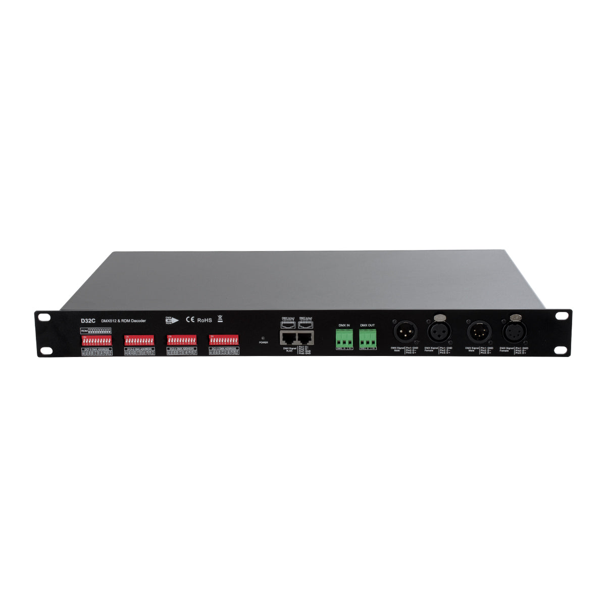 GloboStar® 71570 D32C SKYDANCE DC DMX & RDM Dimmer High Speed Controller / Constant Current Decoder 32 Καναλιών DC 12-48V 32 x 700mA 34W - Max 22.5A 1075W - IP20 Μ48 x Π26 x Υ5cm - 5 Years Warranty - ledmania.gr
