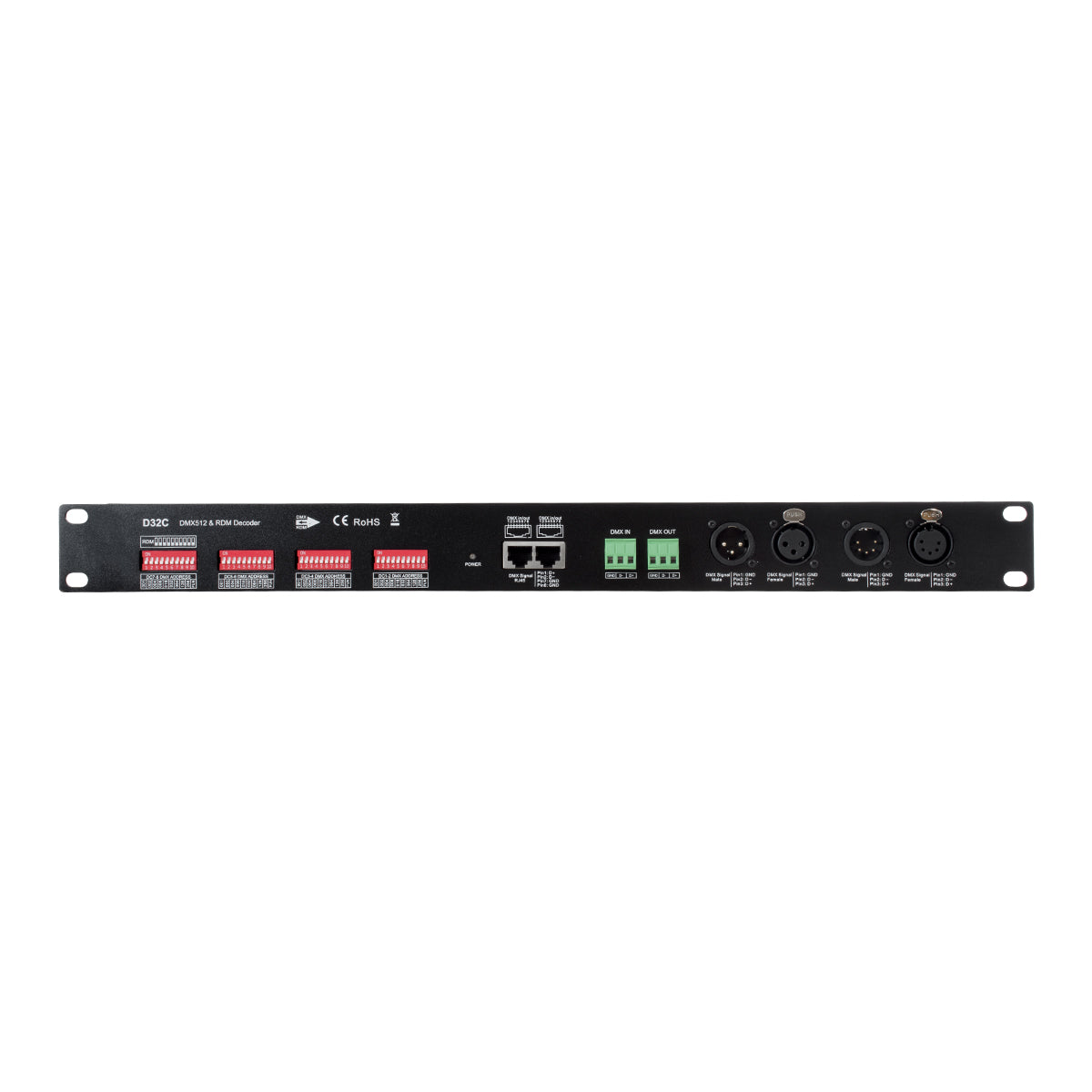 GloboStar® 71570 D32C SKYDANCE DC DMX & RDM Dimmer High Speed Controller / Constant Current Decoder 32 Καναλιών DC 12-48V 32 x 700mA 34W - Max 22.5A 1075W - IP20 Μ48 x Π26 x Υ5cm - 5 Years Warranty - ledmania.gr