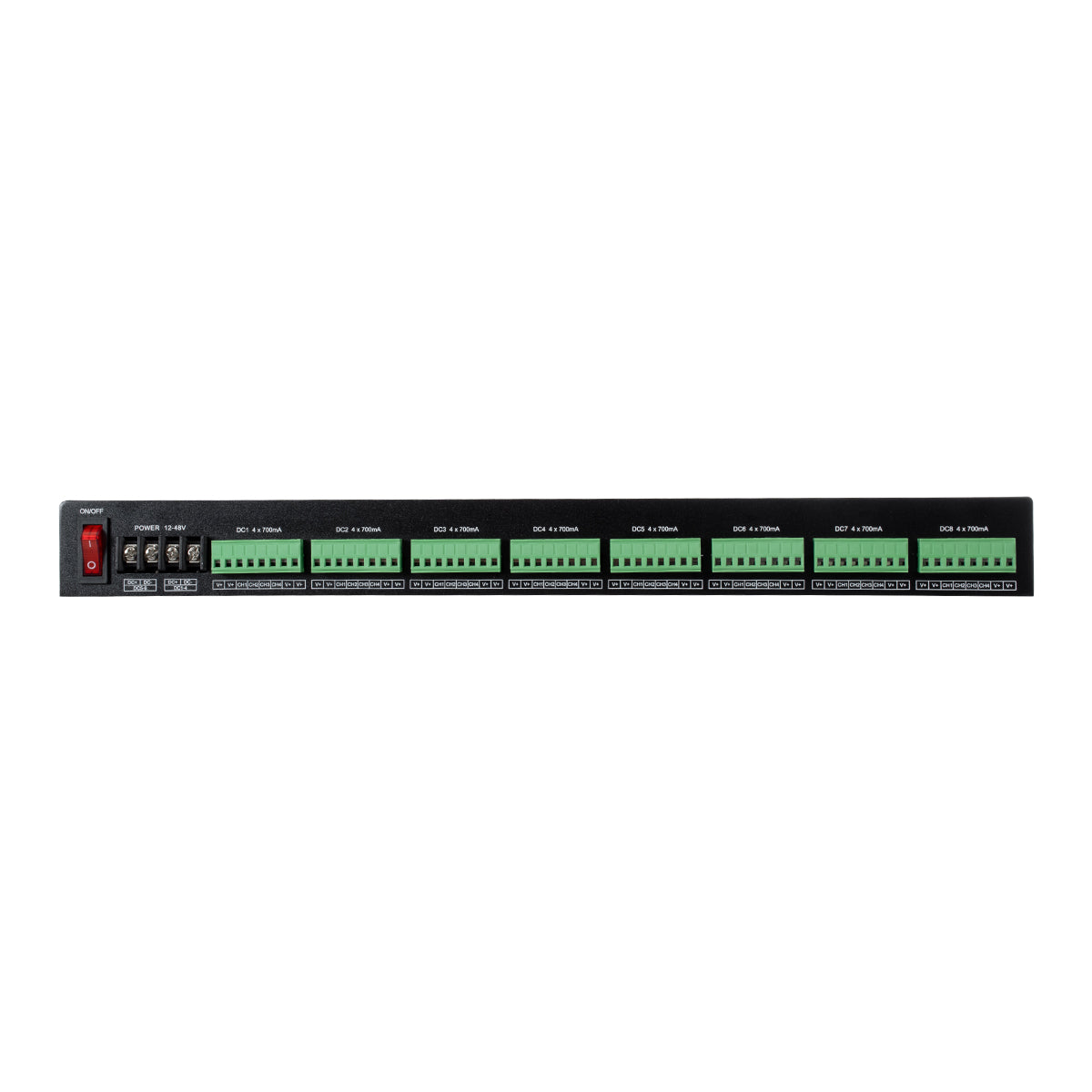 GloboStar® 71570 D32C SKYDANCE DC DMX & RDM Dimmer High Speed Controller / Constant Current Decoder 32 Καναλιών DC 12-48V 32 x 700mA 34W - Max 22.5A 1075W - IP20 Μ48 x Π26 x Υ5cm - 5 Years Warranty - ledmania.gr
