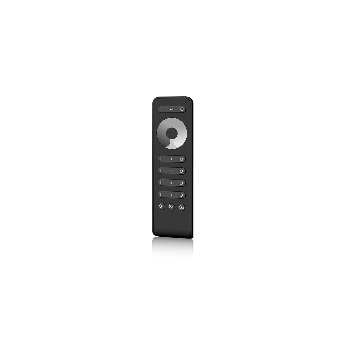 GloboStar® 71573 RS6 SKYDANCE Ασύρματο Χειριστήριο Αφής RF 2.4Ghz 4 Group για όλα τα Μονόχρωμα SKYDANCE Controller DC 3V 2 x AAA - IP20 Μαύρο Μ15.5 x Π4.5 x Υ1.9cm - 5 Years Warranty - ledmania.gr