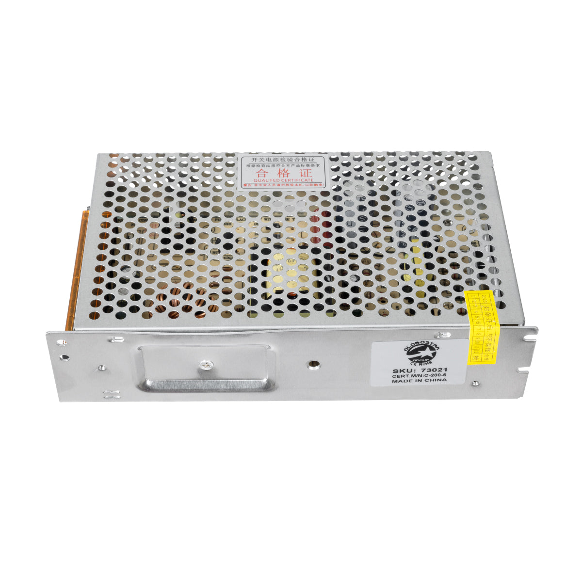 GloboStar® 73021 Μεταλλικό Τροφοδοτικό PELV για Προϊόντα LED 200W 40A - AC 220-240V σε DC 5V - IP20 - Μ20 x Π11 x Υ5cm - 3 Χρόνια Εγγύηση - ledmania.gr