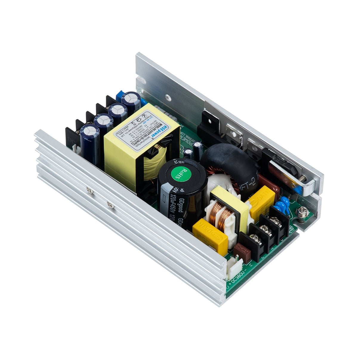 GloboStar® 73076 Μεταλλικό Τροφοδοτικό PELV για Ρομποτική Κεφαλή 7R Moving Head 450W - AC 220-240V σε DC 12V - 36V - 380V - IP20 L12.6 x W8 x H4cm - ledmania.gr