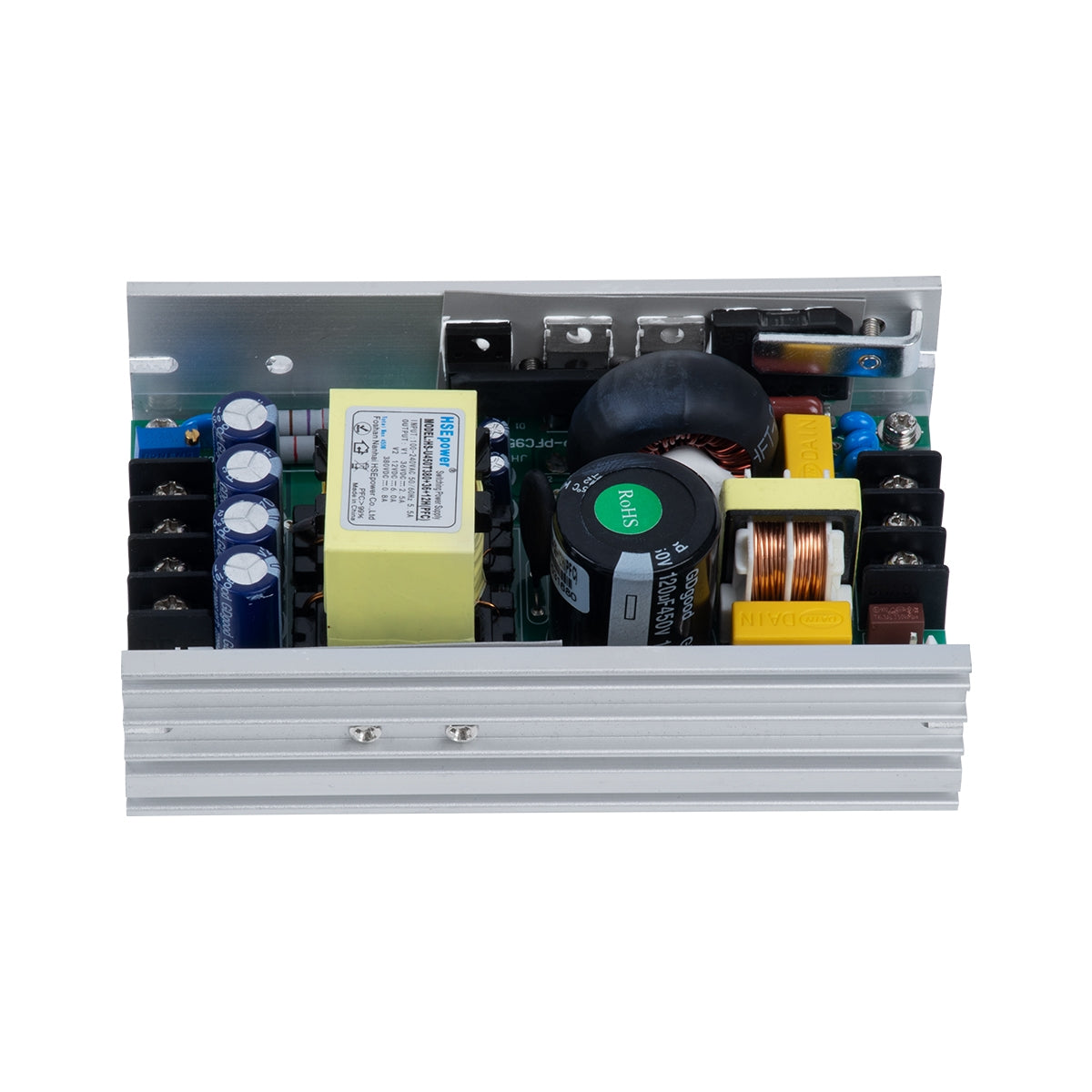GloboStar® 73076 Μεταλλικό Τροφοδοτικό PELV για Ρομποτική Κεφαλή 7R Moving Head 450W - AC 220-240V σε DC 12V - 36V - 380V - IP20 L12.6 x W8 x H4cm - ledmania.gr