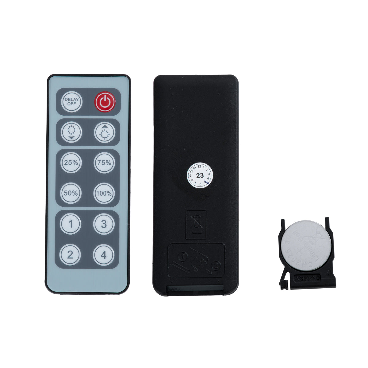 GloboStar® 73317 Επιτοίχιο Dimmer με Ασύρματο Χειριστήριο DC 12-24V για Μονόχρωμα Προϊόντα LED 16A Max 384W Μ9 x Π9 x Υ4.5cm - ledmania.gr
