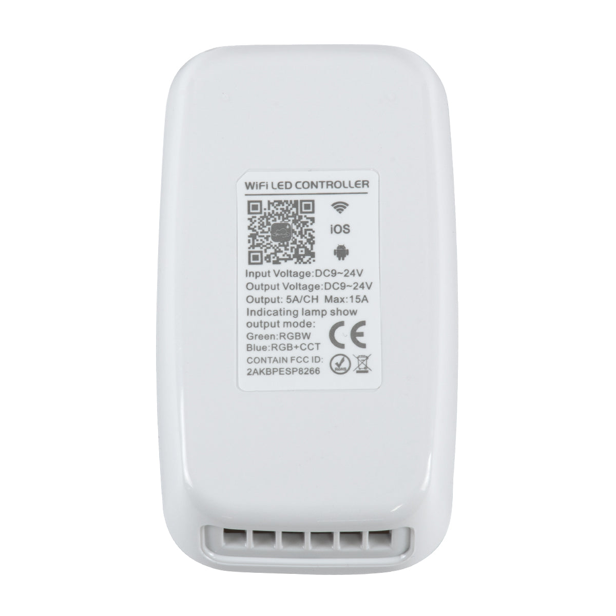 GloboStar® 73355 Ασύρματος WiFi LED RGBW+WW+CCT Controller IOS/Android 2in1 DC 9-24V Max 180W - ledmania.gr