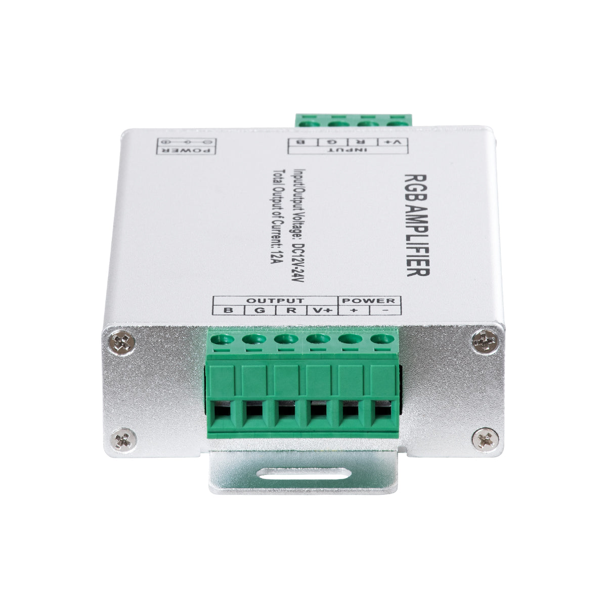 GloboStar® 73392 High Speed LED Amplifier 3 Channels - Ενισχυτής Σήματος Υψηλών Ταχυτήτων LED 3 Καναλιών DC 12-24V RGB Max 288W Μ10.5 x Π6.5 x Υ2.5cm - ledmania.gr