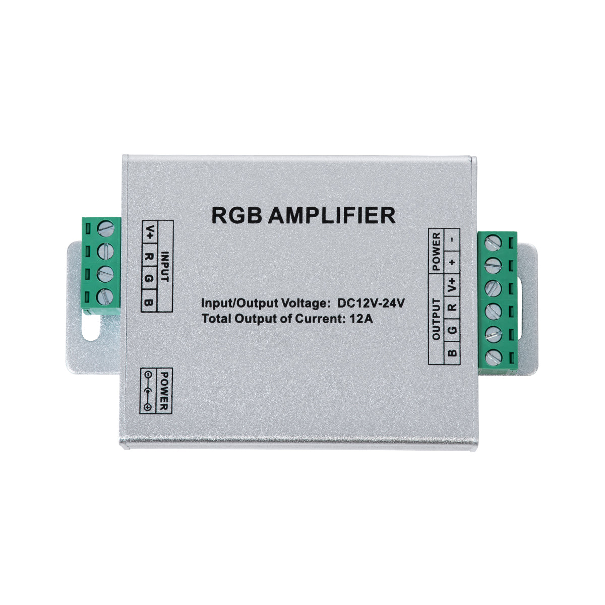 GloboStar® 73392 High Speed LED Amplifier 3 Channels - Ενισχυτής Σήματος Υψηλών Ταχυτήτων LED 3 Καναλιών DC 12-24V RGB Max 288W Μ10.5 x Π6.5 x Υ2.5cm - ledmania.gr