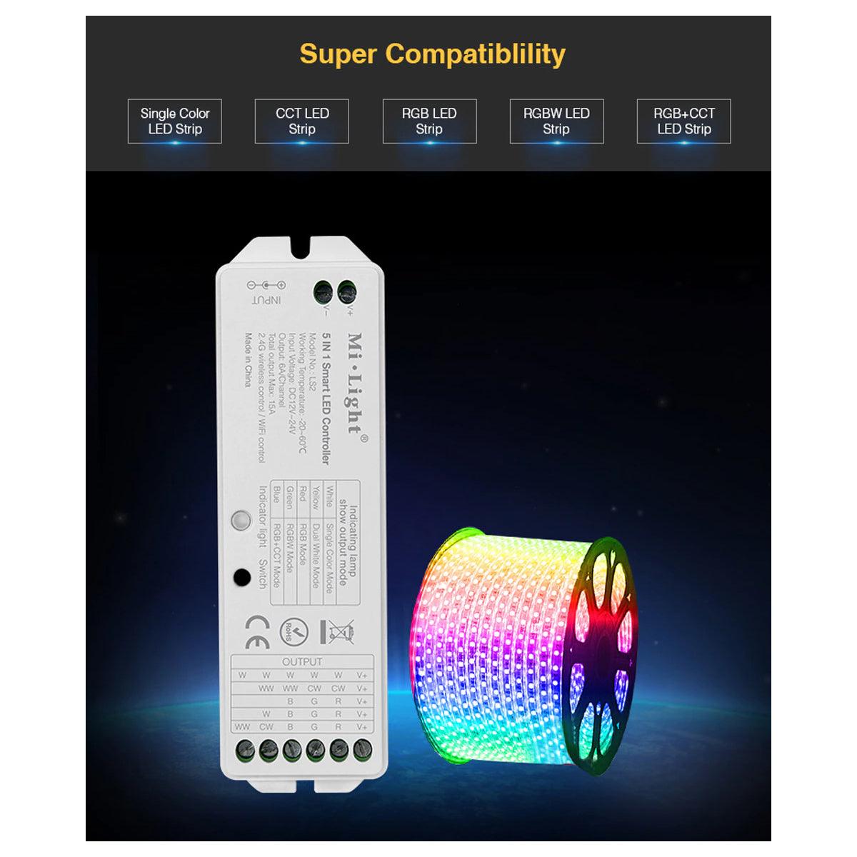 GloboStar® 73423 Mi-Light MiBOXER WL-Box1 - Smart 2.4GHz Gateway Bridge to WiFi-IEEE 802.11b/g/n DC 5V / 500mA - ledmania.gr