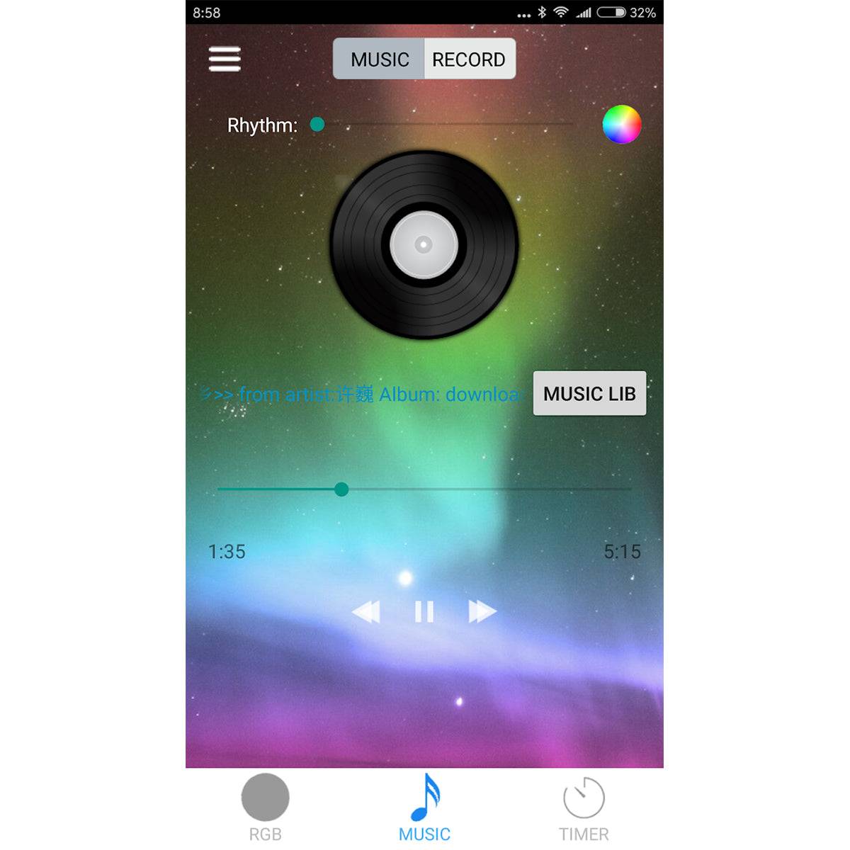 GloboStar® 73431 Ασύρματος Bluetooth LED RGB & Music Controller Sound Activated με Χειριστήριο IR & 2 Εξόδους RGB DC 5-24V Max 144W - ledmania.gr
