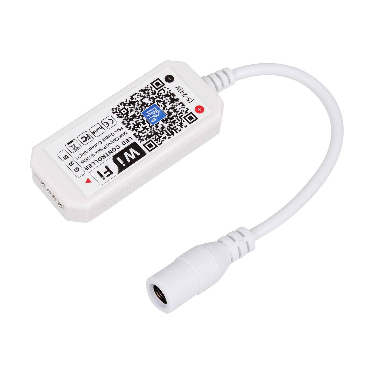 GloboStar® 73435 Ασύρματος Smart Home Wi-Fi LED RGB Controller με Χειριστήριο RF 2.4Ghz DC 5-24V Max 100W - ledmania.gr