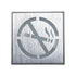 GloboStar® SENSATI 75652 Φωτιστικό Τοίχου Ένδειξης NO SMOKING LED 1W AC 220-240V IP20 - Σώμα Αλουμινίου - Μ11 x Π11 x Υ3cm - Κόκκινο - ledmania.gr