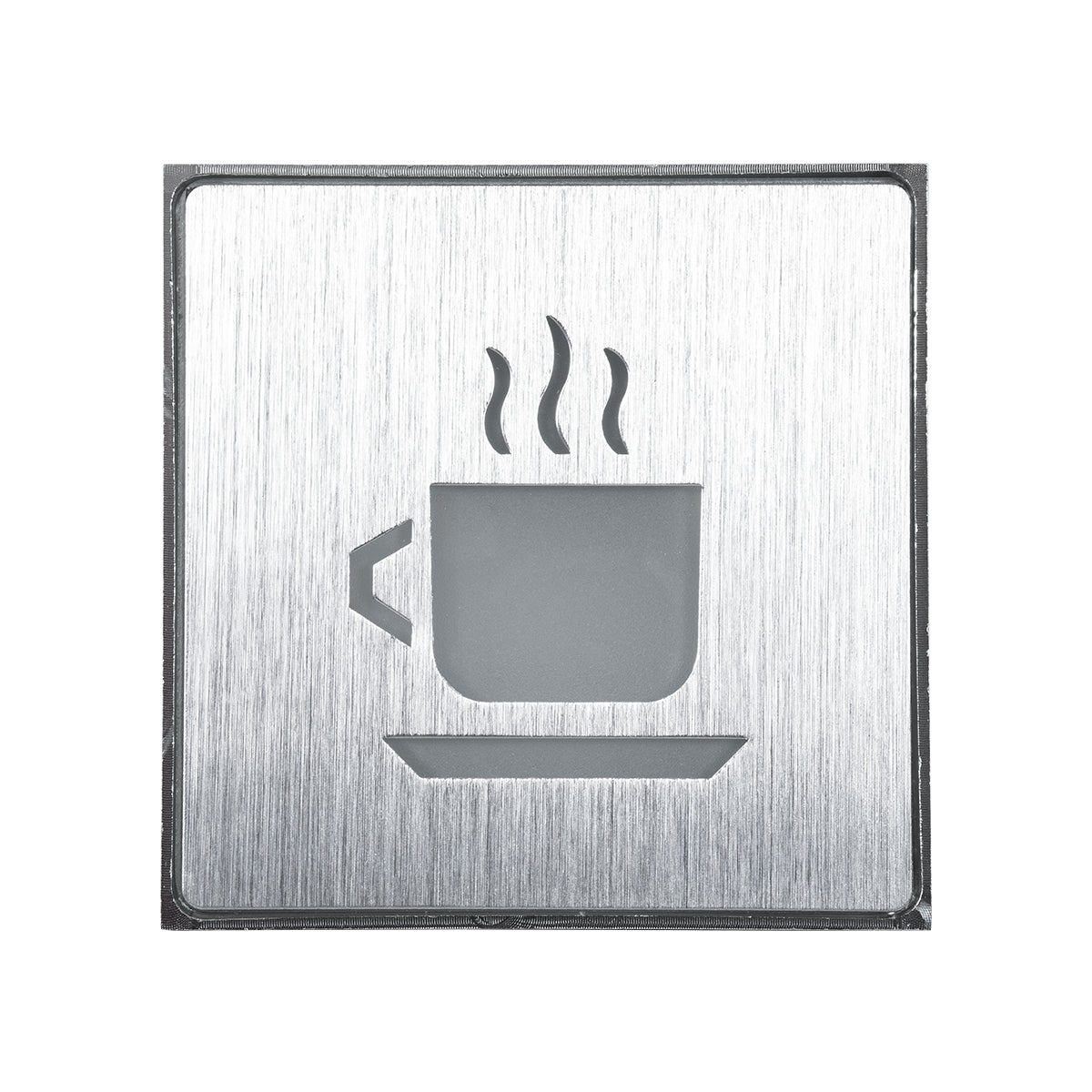 75661 Φωτιστικό Τοίχου Ένδειξης HOT COFFEE LED 1W AC 220-240V IP20 - Σώμα Αλουμινίου - Μ11 x Π11 x Υ3cm - Πορτοκαλί