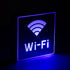 75657 Φωτιστικό Τοίχου Ένδειξης Wi-Fi LED 1W AC 220-240V IP20 - Σώμα Αλουμινίου - Μ11 x Π11 x Υ3cm - Μπλε