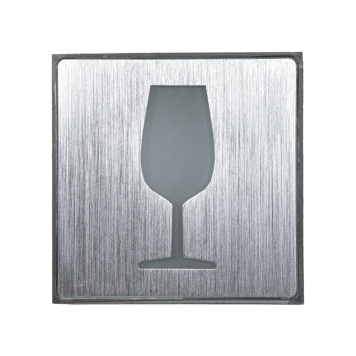  75662 Φωτιστικό Τοίχου Ένδειξης GLASS OF WINE LED 1W AC 220-240V IP20 - Σώμα Αλουμινίου - Μ11 x Π11 x Υ3cm - Πορτοκαλί