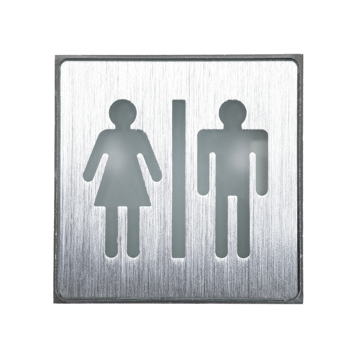 GloboStar® SENSATI 75656 Φωτιστικό Τοίχου Ένδειξης WC MAN & WOMAN LED 1W AC 220-240V IP20 - Σώμα Αλουμινίου - Μ11 x Π11 x Υ3cm - Πράσινο - ledmania.gr