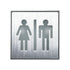 GloboStar® SENSATI 75656 Φωτιστικό Τοίχου Ένδειξης WC MAN & WOMAN LED 1W AC 220-240V IP20 - Σώμα Αλουμινίου - Μ11 x Π11 x Υ3cm - Πράσινο - ledmania.gr