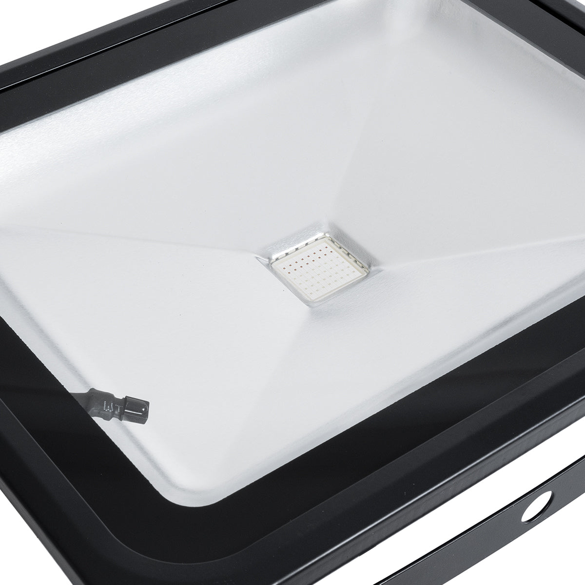 GloboStar® 75602 Επαγγελματικός Προβολέας LED 50W 3250lm 120° AC 220-240V Αδιάβροχος IP65 με Ασύρματο Χειριστήριο IR - RGB - Μ28.5 x Π23.5 x Υ10cm - 3 Χρόνια Εγγύηση - ledmania.gr