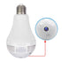 GloboStar® 76073 WIFI 2.4G IP CAMERA 2.0MP 1080P - Έξυπνη Κρυφή IP Κάμερα WiFi 1080P Fish Eye 360° 3W LED σε Σχήμα Λάμπας με Ντουί και Βάση E27 Smart Home - ledmania.gr