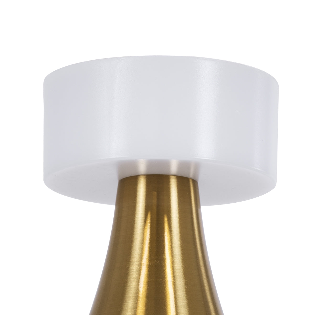 GloboStar® DOLLY 76470 Μοντέρνο Επιτραπέζιο Φωτιστικό Πορτατίφ LED 1.5W 105lm 120° DC 5V Επαναφορτιζόμενο με Μπαταρία Li-ion 1800mAh - Διακόπτη Αφής με 3 Εναλλαγές Φωτισμού CCT Θερμό - Φυσικό - Ψυχρό 1500K - 4500K - 6000K Dimmable - D9 x 21cm - Χρυσό - ledmania.gr