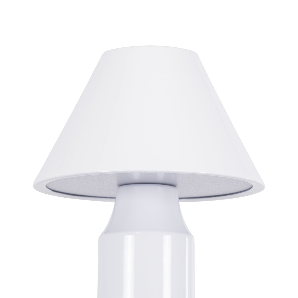 GloboStar® LUNNA 76476 Μοντέρνο Επιτραπέζιο Φωτιστικό Πορτατίφ LED 1.5W 105lm 120° DC 5V Επαναφορτιζόμενο με Μπαταρία Li-ion 1800mAh - Διακόπτη Αφής με 3 Εναλλαγές Φωτισμού CCT Θερμό - Φυσικό - Ψυχρό 1500K - 4500K - 6000K Dimmable - D9 x 23cm - Λευκό - ledmania.gr