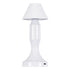 GloboStar® LUNNA 76476 Μοντέρνο Επιτραπέζιο Φωτιστικό Πορτατίφ LED 1.5W 105lm 120° DC 5V Επαναφορτιζόμενο με Μπαταρία Li-ion 1800mAh - Διακόπτη Αφής με 3 Εναλλαγές Φωτισμού CCT Θερμό - Φυσικό - Ψυχρό 1500K - 4500K - 6000K Dimmable - D9 x 23cm - Λευκό - ledmania.gr