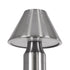 GloboStar® LUNNA 76478 Μοντέρνο Επιτραπέζιο Φωτιστικό Πορτατίφ LED 1.5W 105lm 120° DC 5V Επαναφορτιζόμενο με Μπαταρία Li-ion 1800mAh - Διακόπτη Αφής με 3 Εναλλαγές Φωτισμού CCT Θερμό - Φυσικό - Ψυχρό 1500K - 4500K - 6000K Dimmable - D9 x 23cm - Ασημί - ledmania.gr