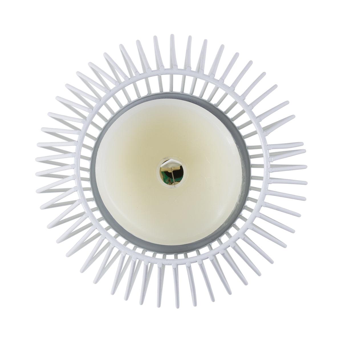 GloboStar® CANDLE 76488 Διακοσμητικό Realistic Κερί με LED Εφέ Κινούμενης Φλόγας - Μπαταρίας 2 x AA (Δεν Συμπεριλαμβάνονται) & Ασύρματο Χειριστήριο IR Θερμό Λευκό 2700K Dimmable Λευκό Φ14 x Υ16cm - ledmania.gr