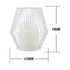 GloboStar® CANDLE 76488 Διακοσμητικό Realistic Κερί με LED Εφέ Κινούμενης Φλόγας - Μπαταρίας 2 x AA (Δεν Συμπεριλαμβάνονται) & Ασύρματο Χειριστήριο IR Θερμό Λευκό 2700K Dimmable Λευκό Φ14 x Υ16cm - ledmania.gr