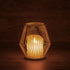 GloboStar® CANDLE 76488 Διακοσμητικό Realistic Κερί με LED Εφέ Κινούμενης Φλόγας - Μπαταρίας 2 x AA (Δεν Συμπεριλαμβάνονται) & Ασύρματο Χειριστήριο IR Θερμό Λευκό 2700K Dimmable Λευκό Φ14 x Υ16cm - ledmania.gr