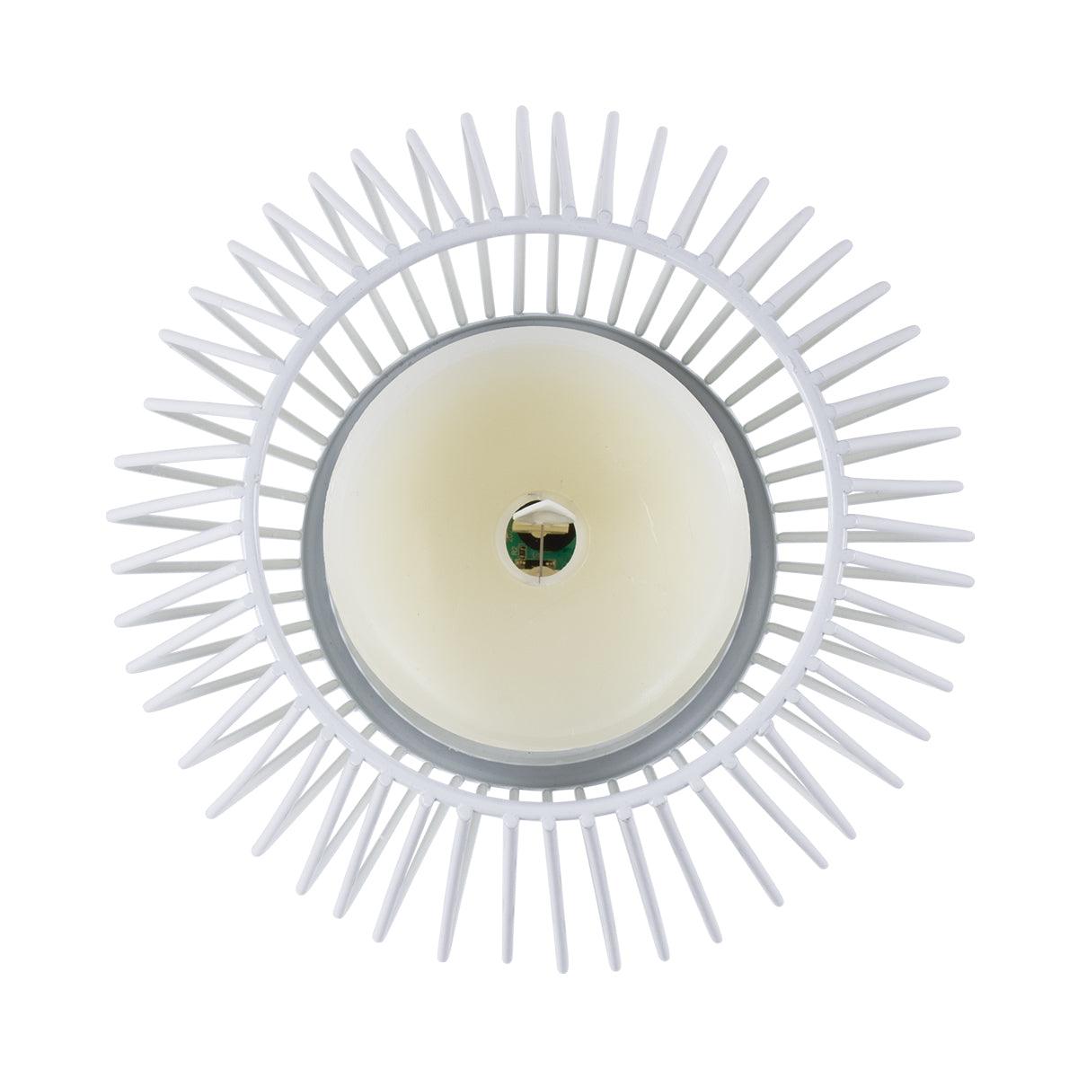 GloboStar® CANDLE 76489 Διακοσμητικό Realistic Κερί με LED Εφέ Κινούμενης Φλόγας - Μπαταρίας 2 x AA (Δεν Συμπεριλαμβάνονται) & Ασύρματο Χειριστήριο IR Θερμό Λευκό 2700K Dimmable Λευκό Φ16 x Υ18cm - ledmania.gr
