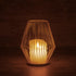GloboStar® CANDLE 76489 Διακοσμητικό Realistic Κερί με LED Εφέ Κινούμενης Φλόγας - Μπαταρίας 2 x AA (Δεν Συμπεριλαμβάνονται) & Ασύρματο Χειριστήριο IR Θερμό Λευκό 2700K Dimmable Λευκό Φ16 x Υ18cm - ledmania.gr