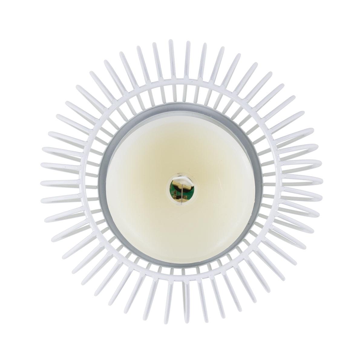 GloboStar® CANDLE 76490 Διακοσμητικό Realistic Κερί με LED Εφέ Κινούμενης Φλόγας - Μπαταρίας 2 x AA (Δεν Συμπεριλαμβάνονται) & Ασύρματο Χειριστήριο IR Θερμό Λευκό 2700K Dimmable Λευκό Φ14 x Υ16cm - ledmania.gr