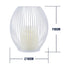 GloboStar® CANDLE 76491 Διακοσμητικό Realistic Κερί με LED Εφέ Κινούμενης Φλόγας - Μπαταρίας 2 x AA (Δεν Συμπεριλαμβάνονται) & Ασύρματο Χειριστήριο IR Θερμό Λευκό 2700K Dimmable Λευκό Φ16 x Υ18cm - ledmania.gr