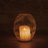 GloboStar® CANDLE 76491 Διακοσμητικό Realistic Κερί με LED Εφέ Κινούμενης Φλόγας - Μπαταρίας 2 x AA (Δεν Συμπεριλαμβάνονται) & Ασύρματο Χειριστήριο IR Θερμό Λευκό 2700K Dimmable Λευκό Φ16 x Υ18cm - ledmania.gr