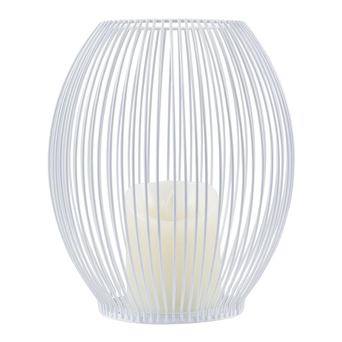 GloboStar® CANDLE 76492 Διακοσμητικό Realistic Κερί με LED Εφέ Κινούμενης Φλόγας - Μπαταρίας 2 x AA (Δεν Συμπεριλαμβάνονται) & Ασύρματο Χειριστήριο IR Θερμό Λευκό 2700K Dimmable Λευκό Φ19 x Υ24cm - ledmania.gr