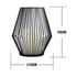 GloboStar® CANDLE 76494 Διακοσμητικό Realistic Κερί με LED Εφέ Κινούμενης Φλόγας - Μπαταρίας 2 x AA (Δεν Συμπεριλαμβάνονται) & Ασύρματο Χειριστήριο IR Θερμό Λευκό 2700K Dimmable Μαύρο Φ16 x Υ18cm - ledmania.gr