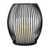 GloboStar® CANDLE 76495 Διακοσμητικό Realistic Κερί με LED Εφέ Κινούμενης Φλόγας - Μπαταρίας 2 x AA (Δεν Συμπεριλαμβάνονται) & Ασύρματο Χειριστήριο IR Θερμό Λευκό 2700K Dimmable Μαύρο Φ14 x Υ16cm - ledmania.gr