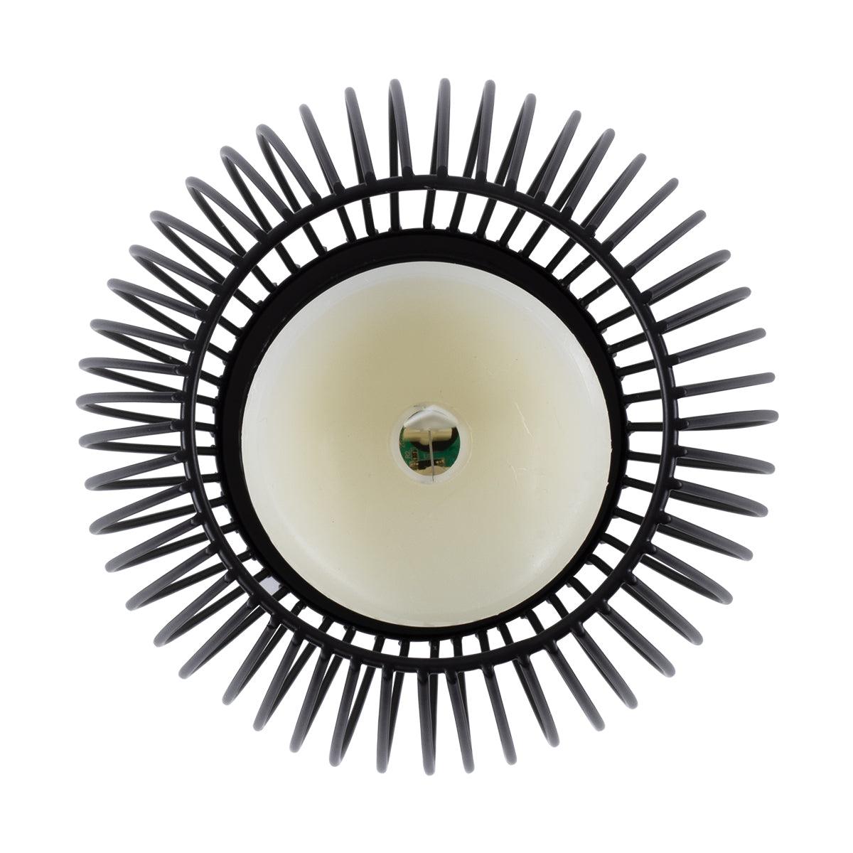 GloboStar® CANDLE 76495 Διακοσμητικό Realistic Κερί με LED Εφέ Κινούμενης Φλόγας - Μπαταρίας 2 x AA (Δεν Συμπεριλαμβάνονται) & Ασύρματο Χειριστήριο IR Θερμό Λευκό 2700K Dimmable Μαύρο Φ14 x Υ16cm - ledmania.gr