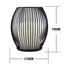 GloboStar® CANDLE 76495 Διακοσμητικό Realistic Κερί με LED Εφέ Κινούμενης Φλόγας - Μπαταρίας 2 x AA (Δεν Συμπεριλαμβάνονται) & Ασύρματο Χειριστήριο IR Θερμό Λευκό 2700K Dimmable Μαύρο Φ14 x Υ16cm - ledmania.gr