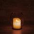 GloboStar® CANDLE 76495 Διακοσμητικό Realistic Κερί με LED Εφέ Κινούμενης Φλόγας - Μπαταρίας 2 x AA (Δεν Συμπεριλαμβάνονται) & Ασύρματο Χειριστήριο IR Θερμό Λευκό 2700K Dimmable Μαύρο Φ14 x Υ16cm - ledmania.gr
